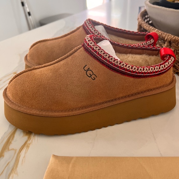 UGG | Shoes | Ugg Tazz Platforms Chestnut Color Brand New | Poshmark